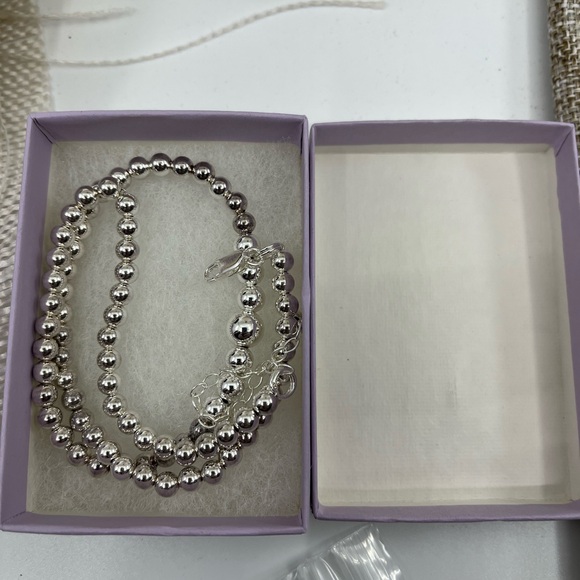 Vintage Sterling Silver Graduated Bead Necklace – 16" – 13.5g - Picture 10 of 16